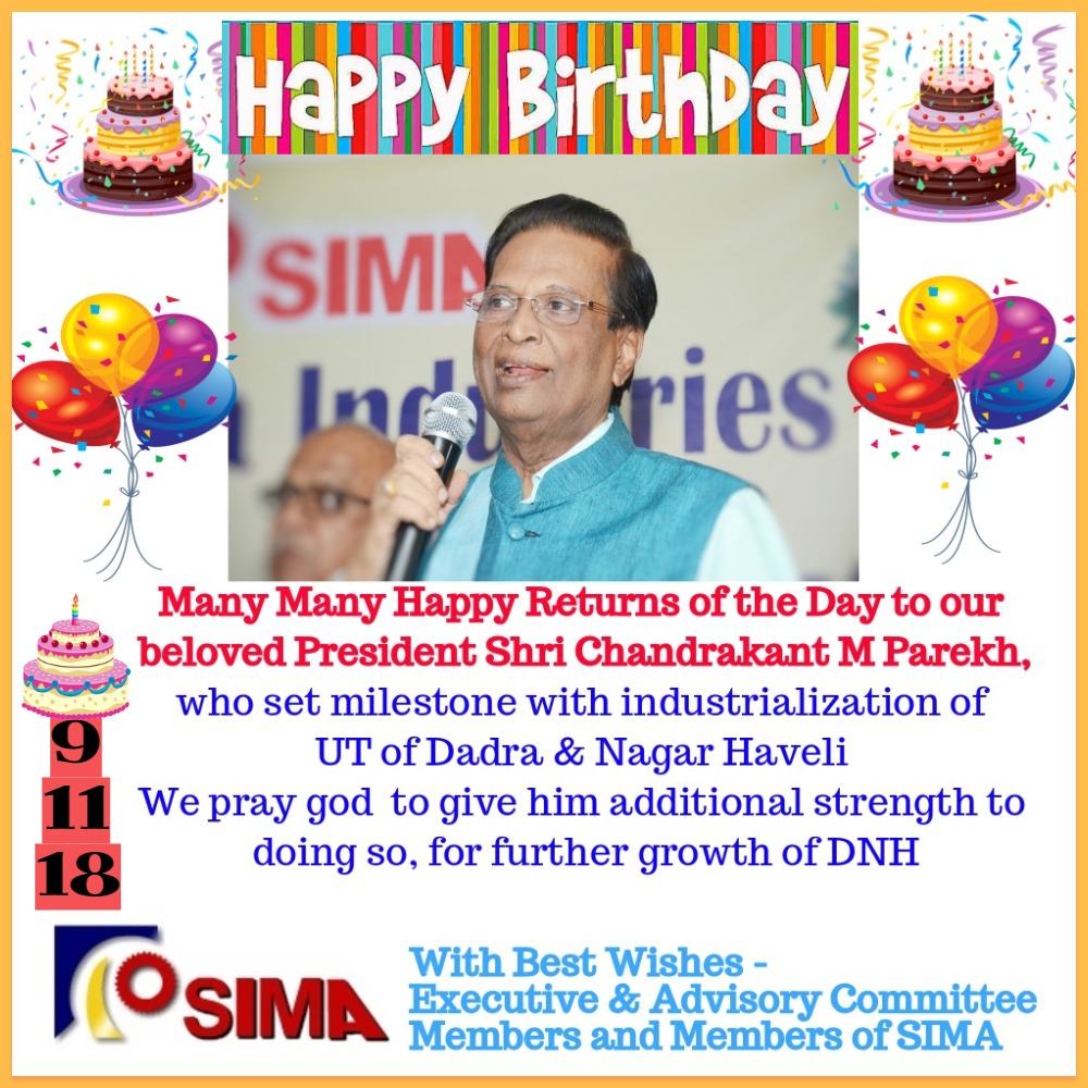 Happy Birthday Shri Chandrakant M Parekh 