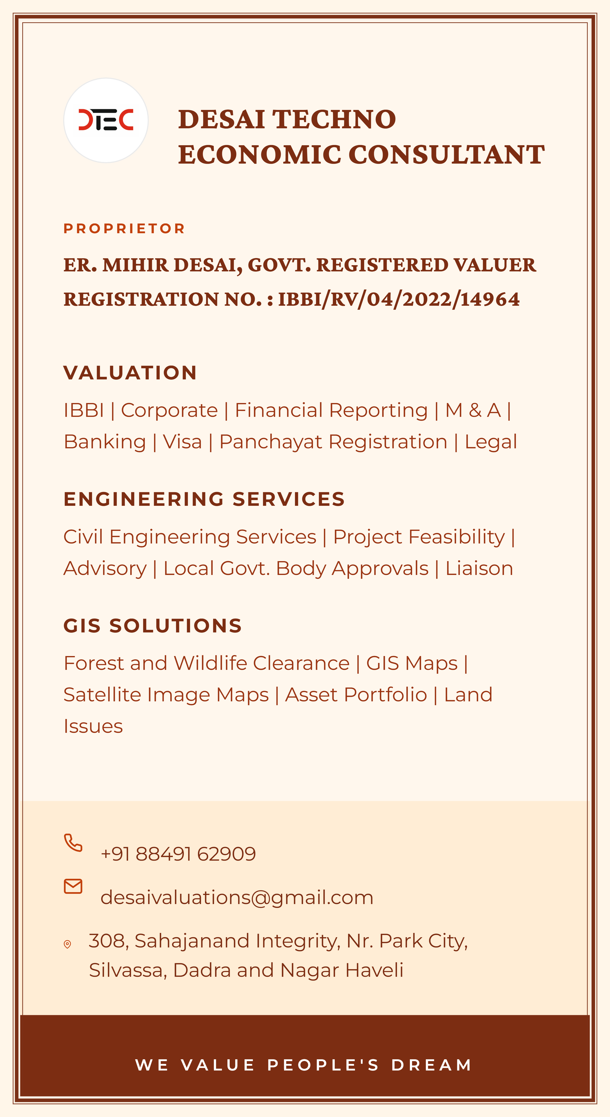 Desai Techno Economic Consultant 